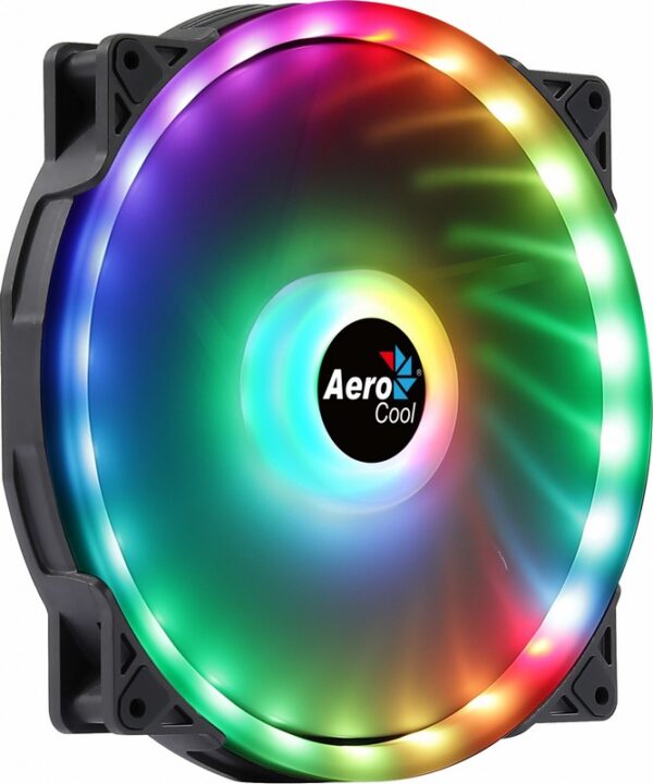 Aerocool Duo Ventilador Caja 20Cm Iluminación Led Negro Duo20 - Imagen 2