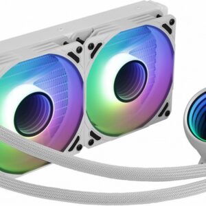 Aerocool Refrigeracion Liquida Cpu 2Xventilador 12Cm Rgb Tdp 400W Blanco