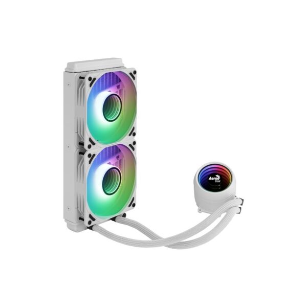 Aerocool Refrigeracion Liquida Cpu 2Xventilador 12Cm Rgb Tdp 400W Blanco - Imagen 2
