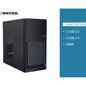 Caja Micro Atx Unyka Uk-6023 2Xusb 3.0 51992