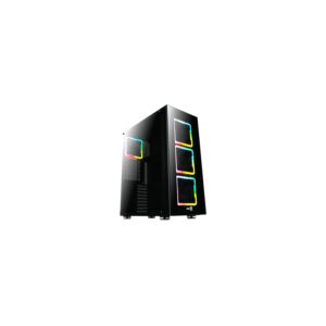Caja Torre Aerocool Gaming Tor Pro Frontal Negro Torpro