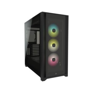 Corsair Icue 5000X Rgb Caja Torre Gaming Midi Tower Negro