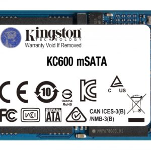 Disco Kingston Technology Kc600 Msata 256 Gb Serial Ata Iii 3D Tlc