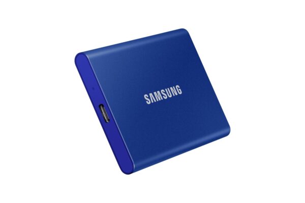 Disco Ssd Samsung Portable T7 500Gb Usb Tipo-C Azul Mu-Pc500H/Ww