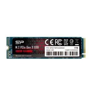 Disco Ssd Silicon Power P34A80 M.2 1024Gb Pci Express 3.0 Slc Nvme Sp001Tbp34A80M28