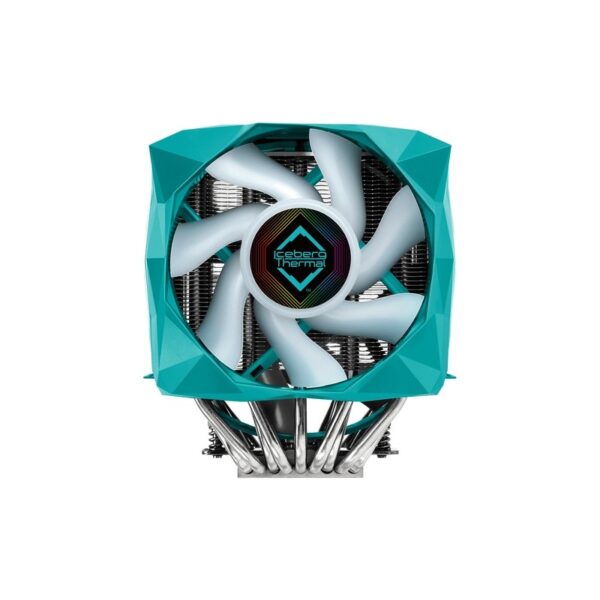 Iceberg Thermal Icesleet X9 Dual Tr Procesador Enfriador 12 Cm Verde Azulado 1 Pieza(S) - Imagen 2