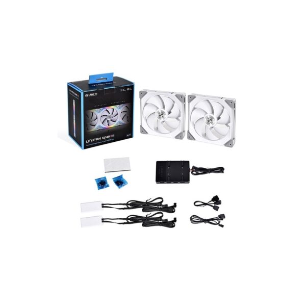 Lian Li Uni Fan Sl140 Carcasa Del Ordenador Ventilador 14 Cm Blanco 2 Pieza(S) - Imagen 2