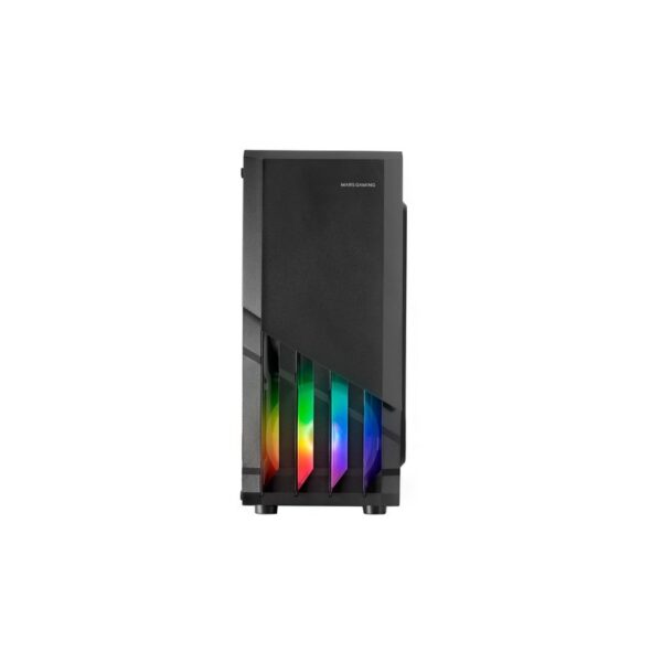 Mars Gaming Mc-X2 Negro Caja Pc Gaming Atx Frontal Acero Frgb 2 Ventiladores 12Cm Frgb Ventana Lateral Completa - Imagen 2