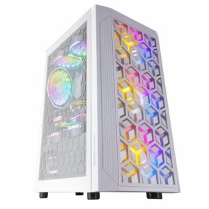 Mars Gaming Mcmeshw Caja Torre Gaming Micro Atx 3X Ventilador Frgb Blanco