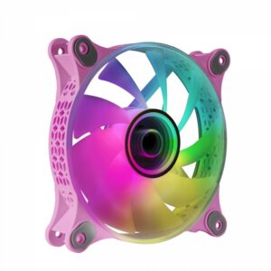 Mars Gaming Mf-3D Rosa Ventilador Argb 360° 12Cm Espejo Infinito 3D Sistema Anti-Vibraciones Ultra-Silencioso Compatibilidad Total