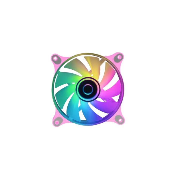 Mars Gaming Mf-3D Rosa Ventilador Argb 360° 12Cm Espejo Infinito 3D Sistema Anti-Vibraciones Ultra-Silencioso Compatibilidad Total - Imagen 2