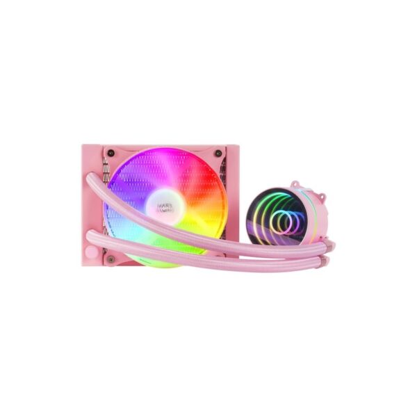 Mars Gaming Ml-One120 Rosa Refrigeración Líquida Cpu Tdp 200W Espejo Infinito Ventilador Frgb Silencioso Multisocket Universal - Imagen 2