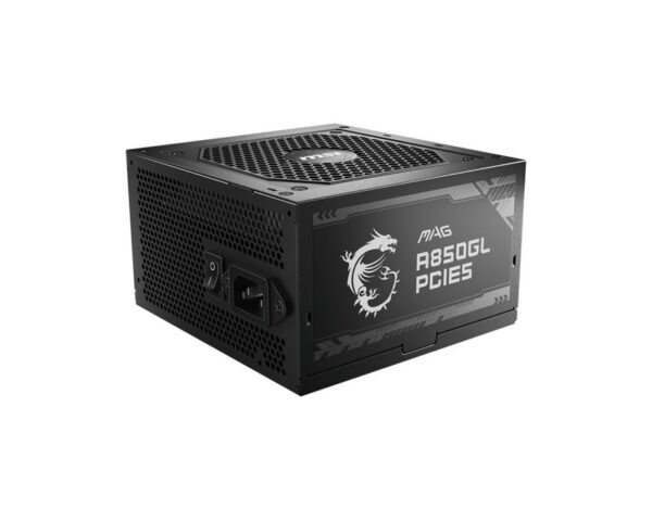 Msi Mag A850Gl Pcie5 Unidad De Fuente De Alimentación 850 W 20+4 Pin Atx Atx Negro