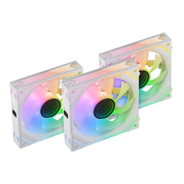 Pack 3 Ventiladores Mars Gaming Mf-Linkfinitykit/ 12Cm/ Argb/ Blancos - Imagen 2