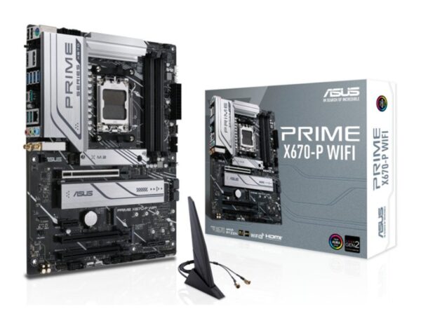 Placa Asus Prime X670-P Wifi  Amd Socket Am5 For Amd Ryzen? 7000 Series Desktop Processors