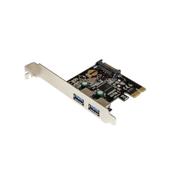 Startech.Com Adaptador Tarjeta Controladora Pci Express Pci-E 2 Puertos Usb 3.1 Con Alimentación Sata