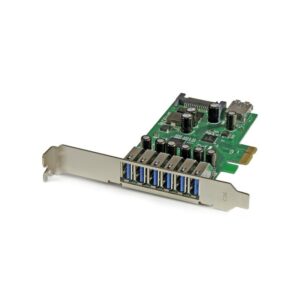 Startech.Com Adaptador Tarjeta Pci Express De 7 Puertos Usb 3.1 Con Perfil Bajo O Completo