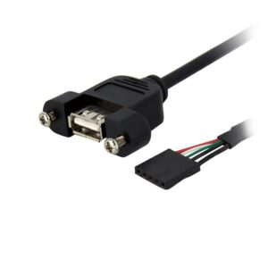 Startech.Com Cable De 91Cm Usb 2.0 Para Montaje En Panel Conexión A Placa Base Idc 5 Pines - Usb Tipo-A Hembra - Negro