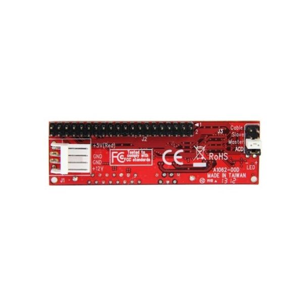 Startech.Com Conversor Adaptador Ide Pata De 40 Pines A Sata - Convertidor Para Disco Duro Ssd O Unidad Optica Rojo Ide2Sat2 - Imagen 2