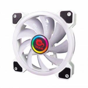 Talius Ventilador Caja Rgb Iris 16Led 12Cm Blanco