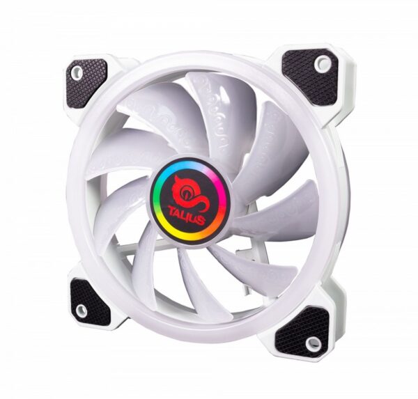 Talius Ventilador Caja Rgb Iris 16Led 12Cm Blanco