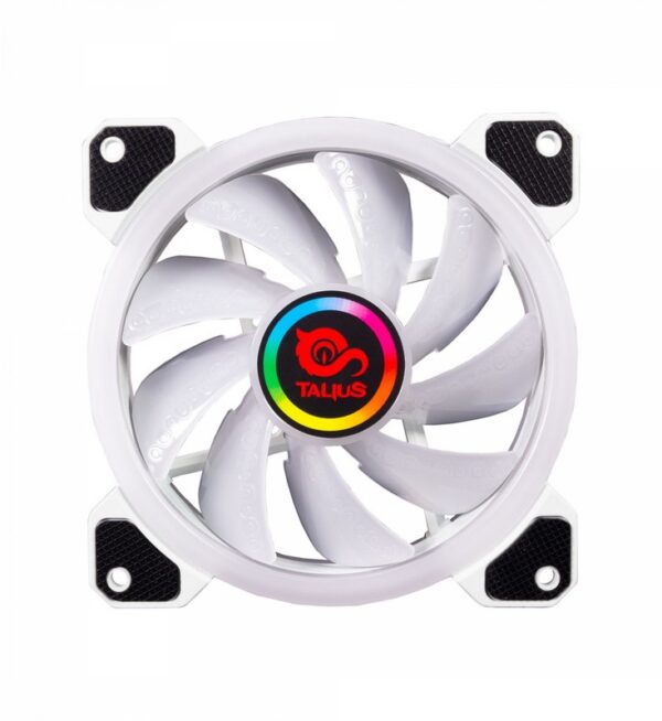 Talius Ventilador Caja Rgb Iris 16Led 12Cm Blanco - Imagen 2