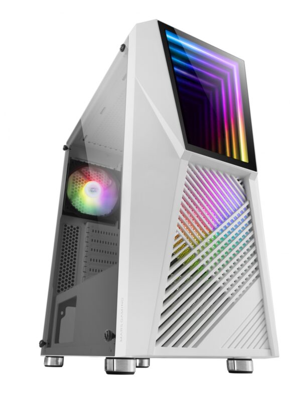 Torre Mars Gaming Iluminación Rgb Atx Blanco