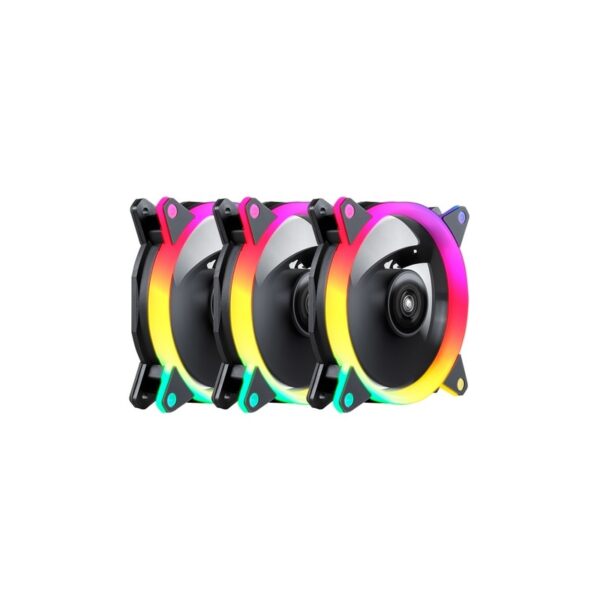 Unykach Ventilador Candy 30 Argb Ring Led 120 Mm Negro - Imagen 2