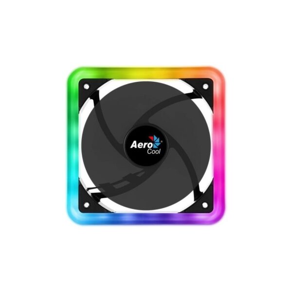 Ventilador Aerocool 12Cm Doble Anillo Led Rgb Almohadillas Antivibracion Edge14 - Imagen 2