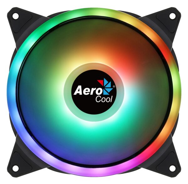 Ventilador Caja Aerocool Doble Anillo Led Rgb Duo14