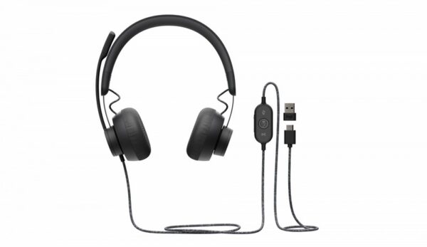 Auriculares Logitech Zone Wired Usb Diadema Negro 981-000870