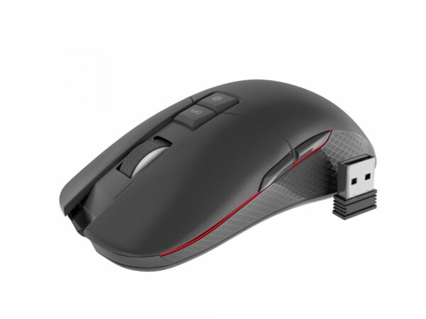 Genesis Zircon 330 Raton Gaming Rf Inalambrico Optico 3600Dpi Negro Rojo