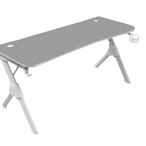 Mars Gaming Mesa Gaming 140Cm Soportes Extra Alfombrilla Total Blanco