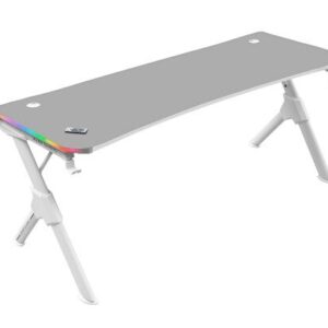 Mars Gaming Mgdxlrgbw Mesa Gaming Ergonomica Rgb Grande Blanco