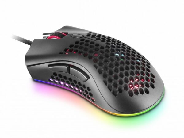 Mars Gaming Mmex Raton Gaming Rgb Usb Tipo-A Optico 32000Dpi Ultraligero Negro