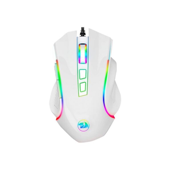 Redragon M607W Griffin Raton Gamin- Usb Blanco Rgb Hasta 7200Dpi