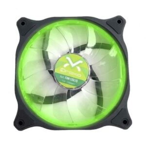 Ventilador Caja 3Go Droxio 15 Leds Verdes Ultra Silencioso 12X12 Fan12Gl15