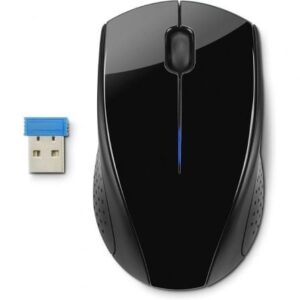 Raton Inalambrico Hp 200 2.4Ghz 1000Ppp Led Rojo Nano Receptor Usb 2Xaaa Negro 3Fv66Aa
