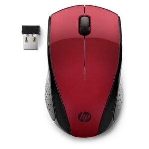 Raton Inalambrico Hp 220 Sunset 2.4Ghz 1200Ppp 3 Botones Led Azul 1600Dpi Nano Receptor Usb 1Xaa Rojo 7Kx10Aa
