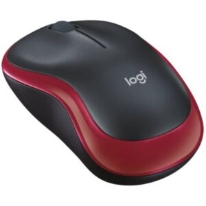 Logitech M185 Raton Inalambrico Nano Receptor Usb Negro Rojo 910-002240
