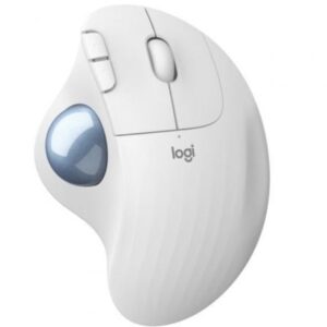 Ratón Logitech Ergo M575 Mano Derecha Rf Inalámbrica + Bluetooth Trackball 2000 Dpi Blanco