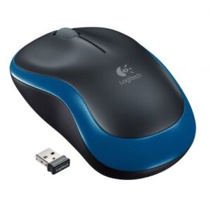 Logitech M185 Raton Wireless Negro-Azul 910-002236