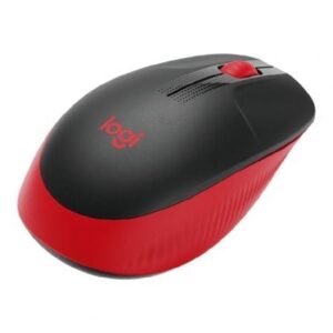 Logitech M190 Raton Ambidextro Rf Inalambrico Optico 1000Dpi Negro Rojo