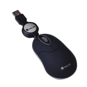 Raton Ngs Sin Black Retractil Usb Negro Sinblack
