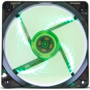 Ventilador Caja Nox 120 12X12 Led Verde Nxcfan120Lg