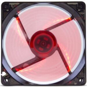 Ventilador Caja Nox 120 12X12 Led Rojo Nxcfan120Lr