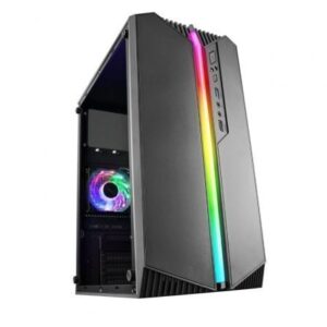 Mars Gaming Mc-S1 Negro Caja Pc Compacta Gaming Micro-Atx Iluminación Argb 12 Modos Ventilador Frgb Ventana Lateral Completa