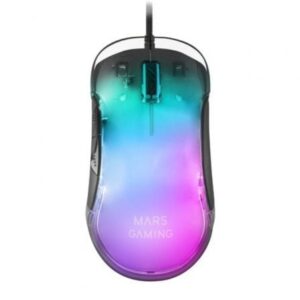 Mars Gaming Mmglow Ratón Gaming Rgb Chroma-Glow Acabado Espejo 12800 Dpi Negro