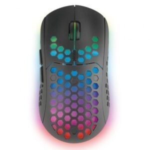 Mars Gaming Mmw3, Ratón Gaming Inalámbrico, Rgb Flow, Ultraligero 79G, 3200Dpi, Negro