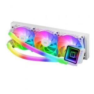 Mars Gaming Ml-Ultra360 Blanco Refrigeración Líquida Cpu Tdp 650W Espejo Infinito 3 Ventiladores Silenciosos Fdb Argb Tubos Argb Multisocket Univers